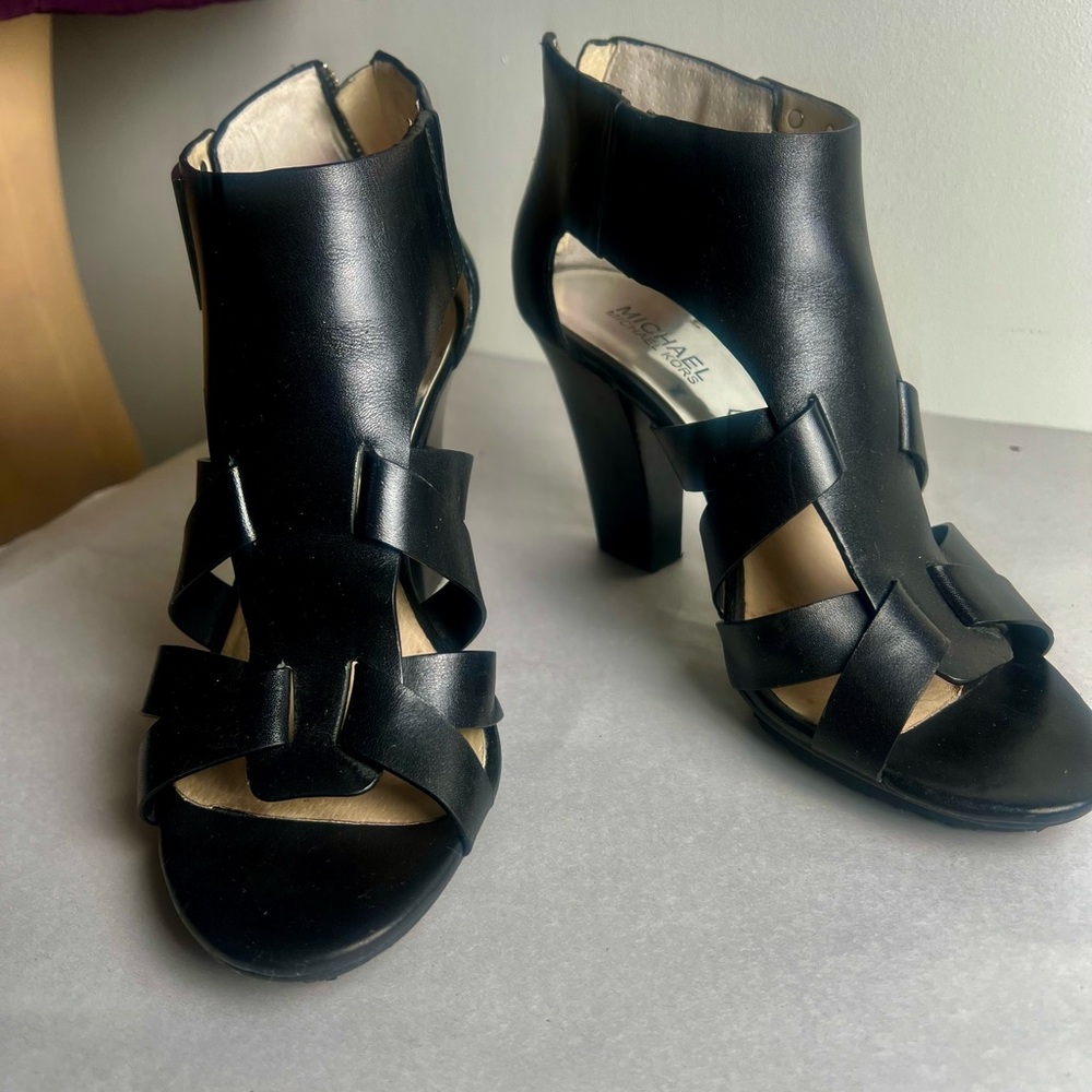 Michael Kors Black Strappy Heels